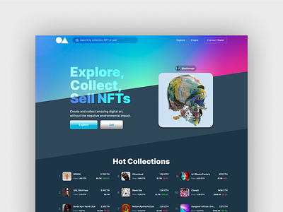 The OA - NFT Marketplace design figma malaysia marketplace nft ui ux web design