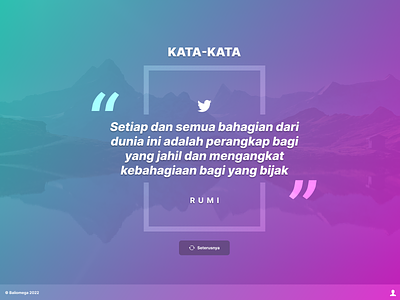 Kata-Kata design figma malaysia quotes random ui ux web design