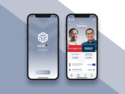 GE15 app design election figma general election malaysia mobile ui ux voting