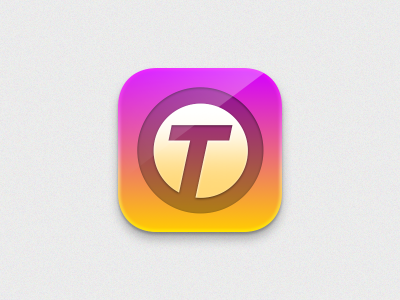 OT App Icon 2 app icon skeuomorphism logo mobile apple icon sketch malaysia