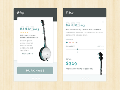 Banjo Ecommerce application bright ecommerce illustration illustrator mobile shop slider ui ux