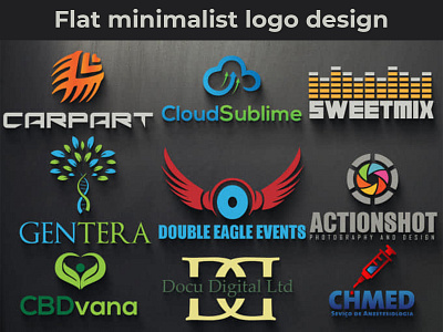 flat Minimalist Logo Design brand logo business logo car logo eye catching logo fish logo flat minimalist logo design food logo gym logo home logo hospital logo logo design logo maker logos marketing logo mountain logo movie logo real estate logo travel logo