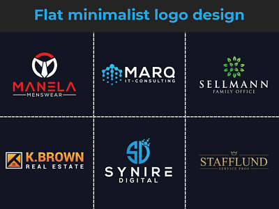 flat Minimalist Logo Design