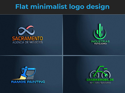 flat Minimalist Logo Design