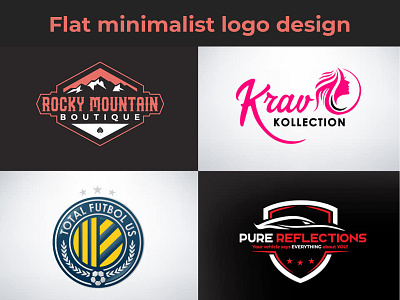 flat Minimalist Logo Design