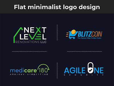 flat Minimalist Logo Design brand logo business logo car logo eye catching logo fish logo flat minimalist logo design food logo gym logo home logo hospital logo logo design logo maker logos marketing logo mountain logo movie logo real estate logo travel logo