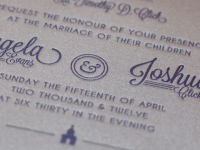 Wedding Invite Printed