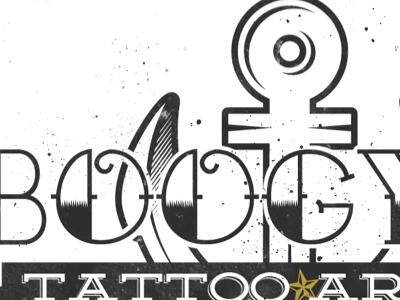 Business Card - Tattoo anchor business card grunge splatter stationary tattoo typography vintage