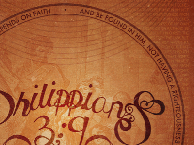 Verses Project Philippians 3:9 bible poster text texture typography verse