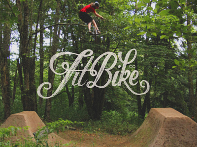 Fit bike co bike bmx company design fit lettering overlay photo riding