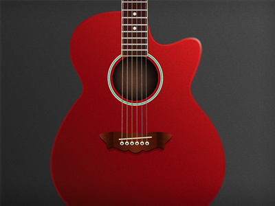 Guitar-Body guitar illustration illustrator music photoshop texture