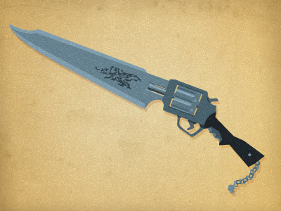 Rough Divide blade gun illustration texture weapon