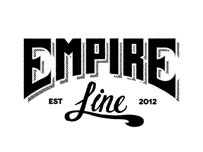 Empire Line animated drawn hand lettering sketch typography