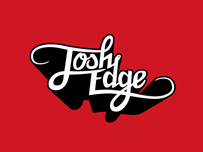 Josh Edge 3d car drift illustration lettering sticker typography