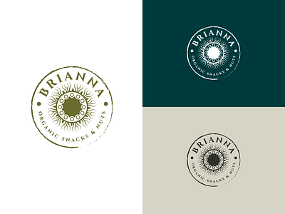 Brianna Logo brand branding design food logo logodesign organic snacks