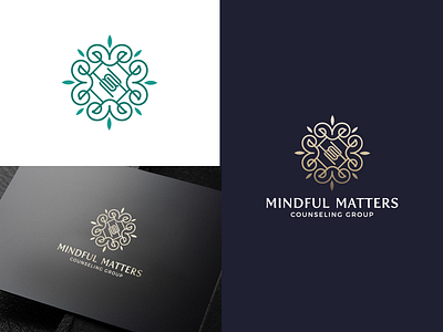 Mindful Matters Counseling Group aesthetic brand branding counseling design healing hope logo logodesign meditation mentalhealth mind minimal peaceful therapy vector