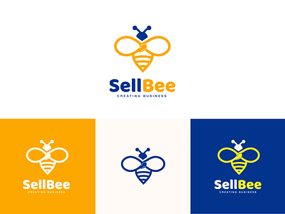 SellBee logo aesthetic b2b b2blogo brand branding business logo design logo logodesign vector