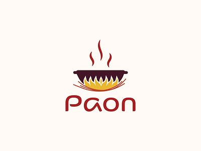 Paon Logo aesthetic brand branding cafe cafe logo design food logo kitchen logo logodesign minimal restaurant logo traditional logo vector