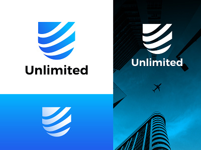 Unlimited Logo aesthetic branding economic logo financial logo logo logodesign minimal minimal logo unlimited vector