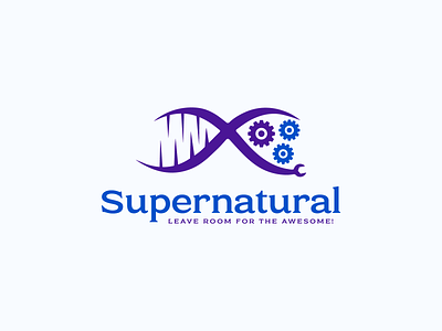 Supernatural Logo aesthetic bio bio logo brand branding design gene logo genetic genetic logo illustration logo logodesign minimal scientific logo vector