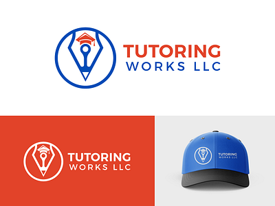 Tutoring Works LLC Logo aesthetic brand branding design education logo logo logodesign minimal pupil student study study logo teacher logo teaching tutor logo vector