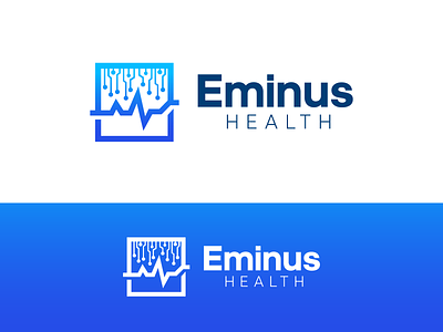 Eminus Health Logo aesthetic brand branding design healthcare healthtech logo logodesign meditech minimal tech tech-health technology vector wellness