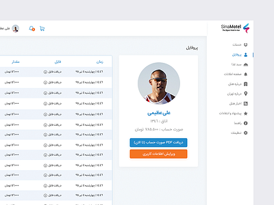 Hotel Sina Dashboard [Profile]
