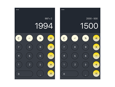 Daily UI- Calculator app dailyui design ui
