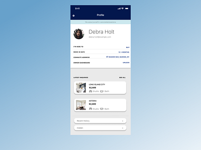 Daily UI: User Profile