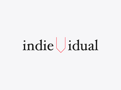 indievidual logo lettering indie individual lettering logo logotype