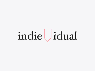 indievidual logo lettering