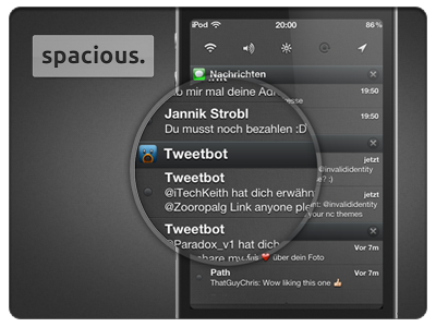 spacious. HD center hd notification notification center notificationcenter