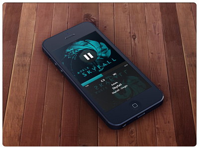 Music Player Concept app concept ios iphone 5 music player retina