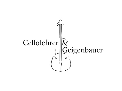 Cello Logo cello logo typography violoncello