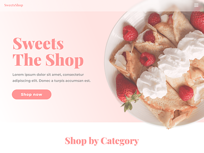 SweetsShop - Homepage