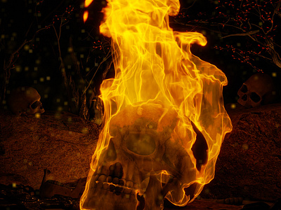 Skull on Fire