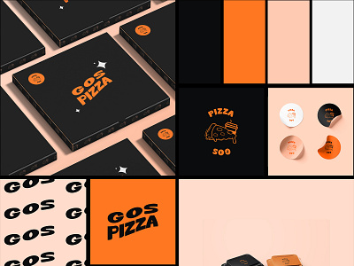 PIZZA GOS Branding brand design branding concept concept art graphic design identity logo logo design logo type pizza visual identity