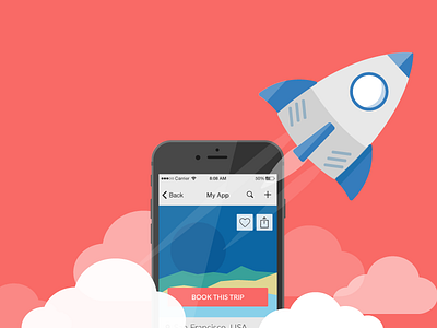 Boost your mobile app app boost flat illustration liquid mobile personalization