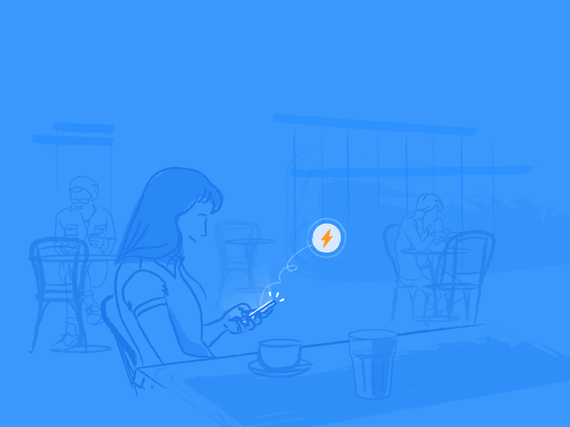 Liquid 2.0 illustrations automation marketing growth white blue app mobile illustration liquid