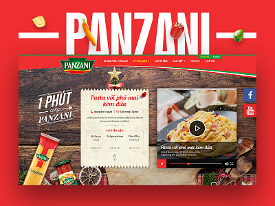 Landing Page Panzani Video Tutorial landingpage video tutorial food penne fruit website