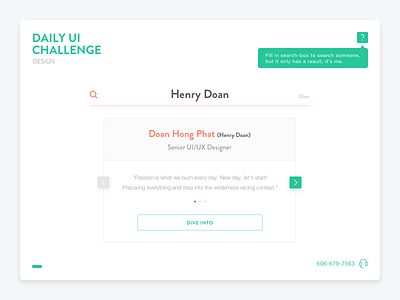 Daily UI Challenge #01 | Portfolio Cover