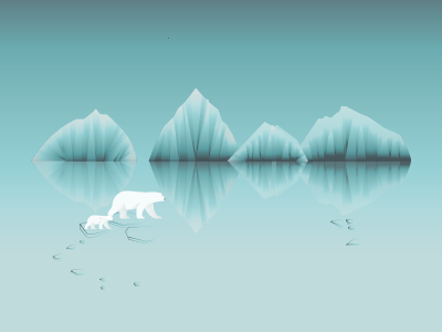 Polar Bears arctic glacier globalwarming ice illustration polarbear winter