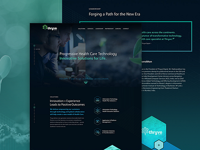 Thryve Digital responsive website ui ux