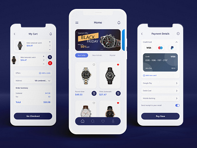 Credit card checkout ui screen design app appdesign checkout creditcard ecommerce graphic design mobile mobileapp shopping shoppingapp ui uidesign uiux ux watch