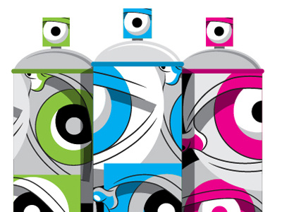 Eye on You - Spray Cans design eyes graf spray cans