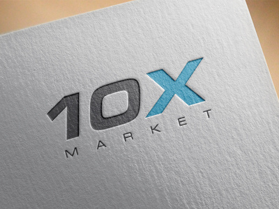 10x Market logo logo design mobile app rebranding ux design web app