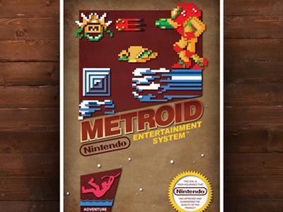 Metriod Poster metriod nes nintendo posters