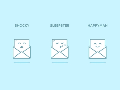 Icon heroes cute drawing envelope icon illustration linear mail outline sketch vector