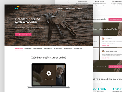 Landing Page For Landlords #2 features landing landlord photo process steps ui web website white