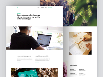 About Us Page about agency minimal people portfolio projects remote ui web webdesign website white